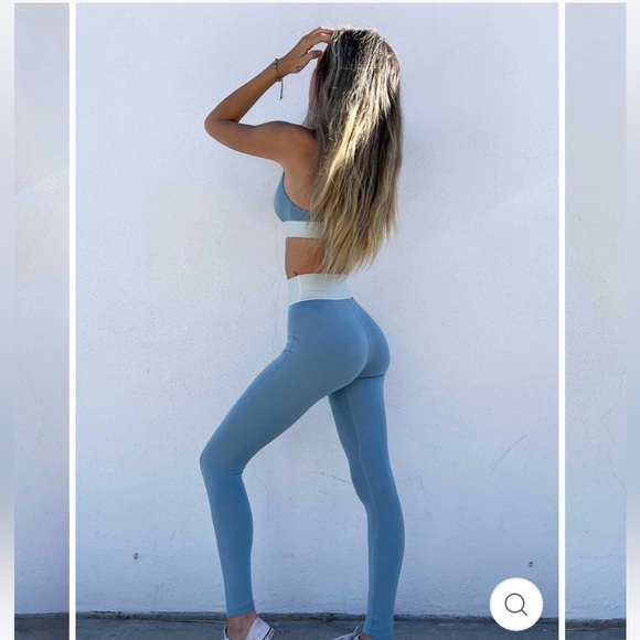 Hoaka Apparel Grey Blue Leggings - Picture 2 of 10